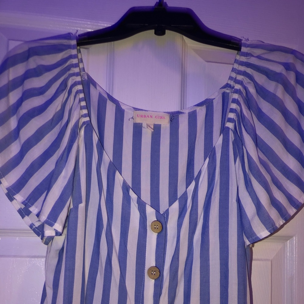 Striped cropped top